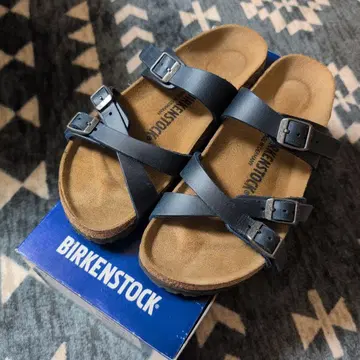 BIRKENSTOCK 네이비 2벨트 샌들 37 새상품