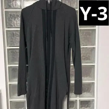 Y-3 Y-3 쓰리 백 로고 롱 후드티