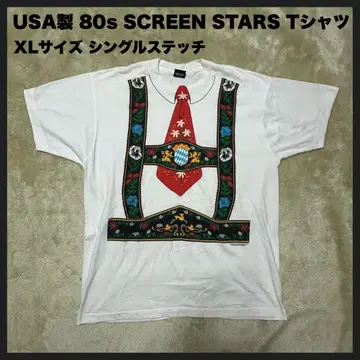 USA제 80s SCREEN STARS 반팔 티셔츠 싱글 스티치 XL