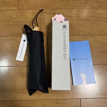 SUN BARRIER 100 접이식 양산 55cm 3단 접이식 블랙