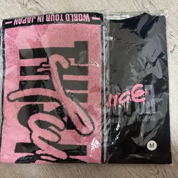 twice 허벅지 티셔츠 M 사이즈 머플러 타월