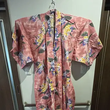 여성용 유카타 핑크 여성용 꽃무늬