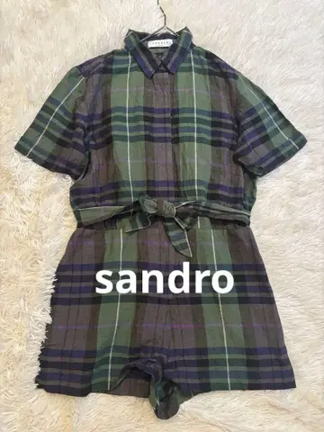 sandro 산드로 숏 팬츠 올인원 반팔 작업복