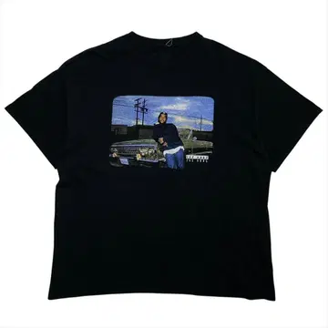 ICE CUBE 티셔츠 반팔 구제 의류 남성용 XXL 블랙 빅 사이즈