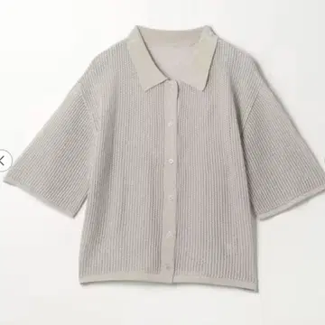 UNITEDARROWS 유나이티드 애로우즈 메쉬 폴로 가디건