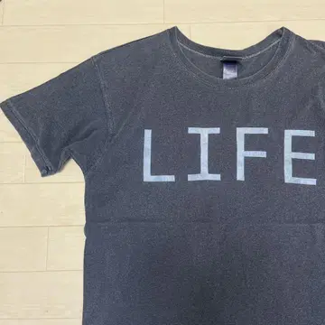 USA제 빈티지 구제 의류 BACK HEAD 티셔츠 LIFE 영문 로고