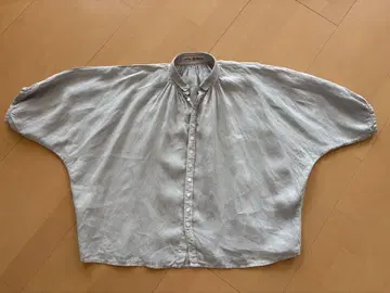 brocanto 브로캔트 린넨 반팔 셔츠 그레이 도밍고