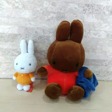 미피 멜라니 봉제 인형 * 마스코트 2개 세트