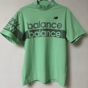 New Balance 민트 그린 모크넥 셔츠 사이즈 5