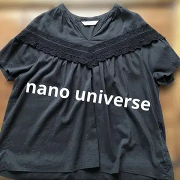 nano universe 반팔 코튼 레이온 블라우스