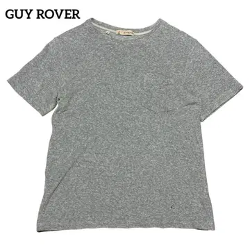 GUY ROVER 가이 로버 파일 원단 포켓 티셔츠 그레이 남성용 M