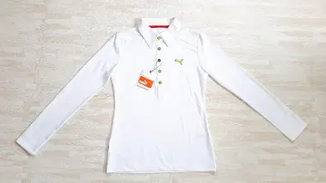 미사용 새상품 푸마 스포츠 웨어 골프 웨어 긴팔 칼라 셔츠 스트레치