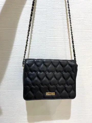 모스키노 MOSCHINO 하트 체인 숄더백