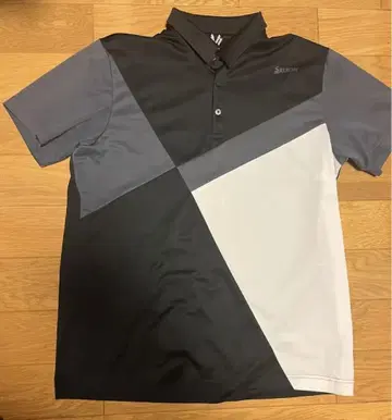 데상트 Srixon 지오메트릭 피케 셔츠