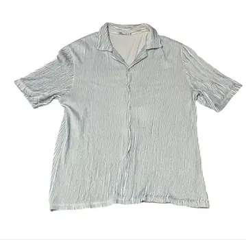 자라(ZARA) 블루 스트라이프 반팔 셔츠