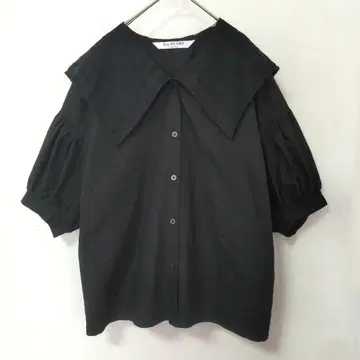 Ray BEAMS 시어 체크 빅 칼라 셔츠