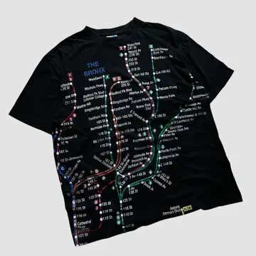 NYC SUBWAY LINE 티셔츠