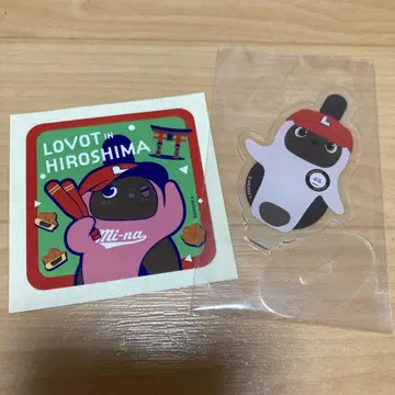 LOVOT 히로시마 미나모어점 한정 아크릴 스탠드 스티커 세트