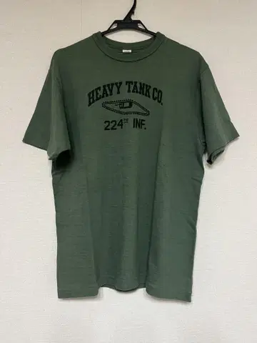 웨어하우스 4601 티셔츠 그린 HEAVY TANK