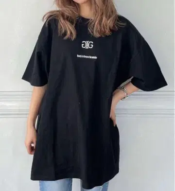 GYDA 제이다 Symmetry GYDA BIG 티셔츠 블랙