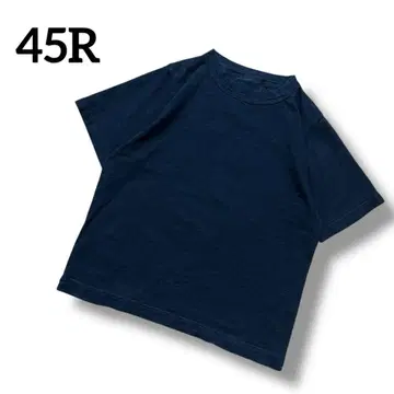 45R 천축 별 티셔츠 반팔 인디고