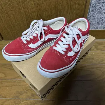 반스 올드스쿨 빨간색 23cm