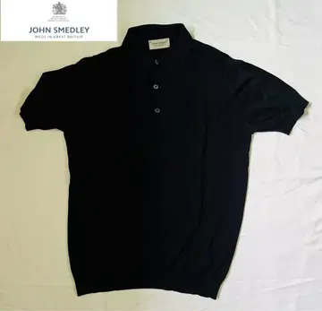 JOHN SMEDLEY 존스메들리 블랙 니트 피케 셔츠 S
