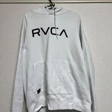 RVCA 후드 부착 후드티 화이트