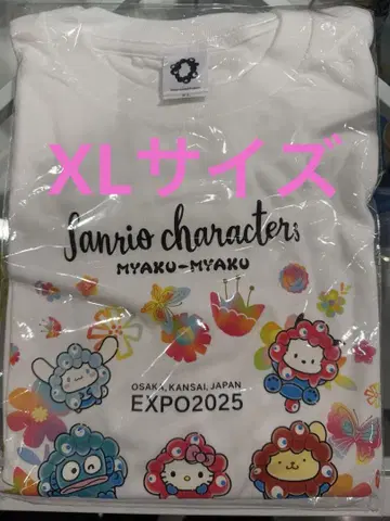 EXPO2025 오사카 간사이 엑스포 산리오 캐릭터즈 티셔츠 XL 사이즈