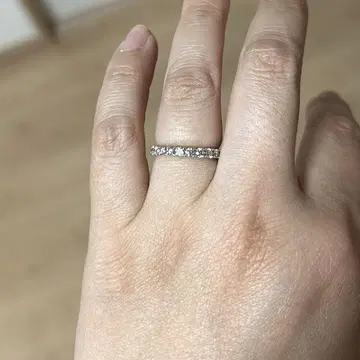 하트 앤 큐피드 다이아몬드 0.5ct 하프 이터니티 반지