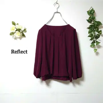 Reflect 리플렉트 긴팔 셔츠 블라우스 오피스 보르도