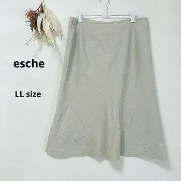 에쉬 esche 스커트 LL 그레이지 A 라인 미디 길이 플레어