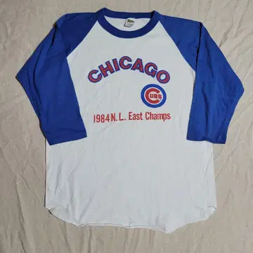 80s CHICAGO CUBS 시카고 컵스 링거 티셔츠 7부 소매