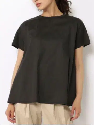 보르지 코튼 저지 플레어 헴 풀오버