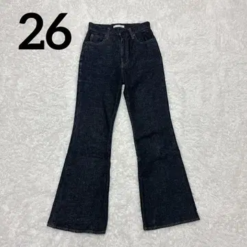 새상품급 MOUSSY MVS FLARE 다크 네이비 26