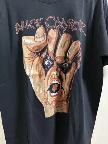 80s alice cooper 밴딩 티셔츠 빈티지