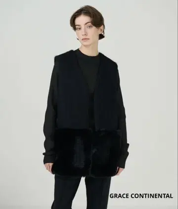 GRACE CONTINENTAL 모헤어 샤기 베스트