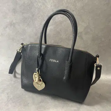 FURLA 훌라 숄더백 가죽 블랙 2way 핸드백