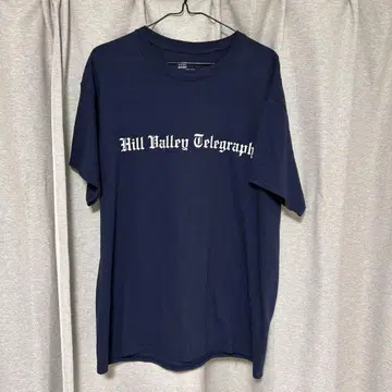 Hill Valley Telegraph 티셔츠 네이비