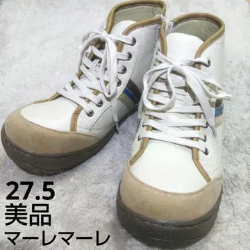 새상품급 mare mare 고베산 하이컷 지퍼 가죽 27.5