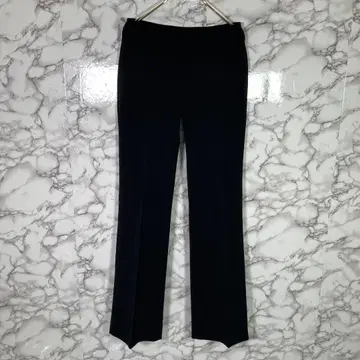 새상품급 KOOKAI (36) 슬림 레그 센터 프레스 플레어 팬츠 블랙