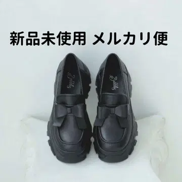 BUBBLES 버블스 리본 로퍼 블랙
