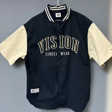 VISION STREET WEAR 스타 셔츠 M 네이비