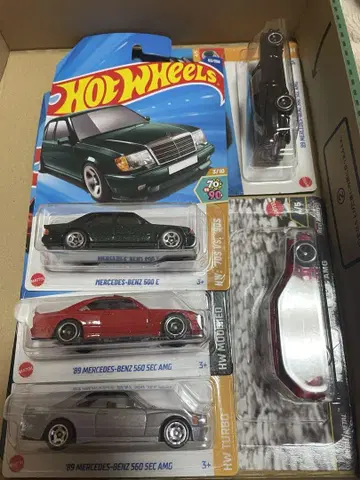 핫휠 벤츠 묶음 판매 560SEC E36AMG 500E