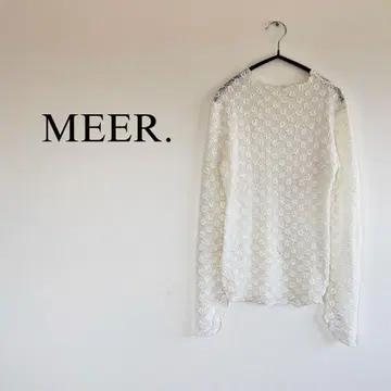 MEER. FLOWER LACE TOPS 시어 탑 올 패턴 레이스