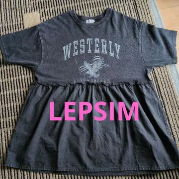 LEPSIM 렙심 티셔츠 튜닉 블랙
