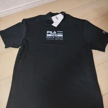 휠라 모크넥 셔츠 블랙