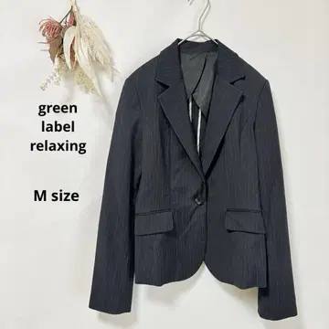그린 라벨 릴랙싱 자켓 M 스트라이프 네이비 싱글
