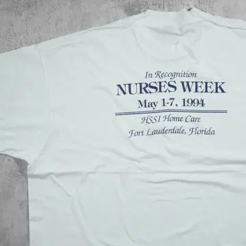 90s USA제 간호사 주간 티셔츠 NURSES WEEK 싱글 스티치