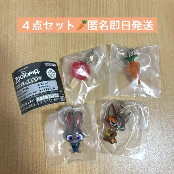 주토피아 메지루시 액세서리 4종 세트 주디 닉